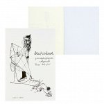 Скетчтбук для набросков карандашом А4, 60 листов SKETCHBOOK GRAFO, блок 60г/м2, МИКС