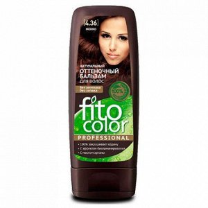 Натуральный Оттеночный Бальзам для волос "Fito Color Professional", 140 мл, тон 4.36 мокко