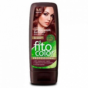 Натуральный Оттеночный Бальзам для волос "Fito Color Professional", 140 мл, тон 4.5 махагон