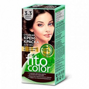 Стойкая крем-краска для волос Fitocolor 115 мл, тон 3.3 горький шоколад