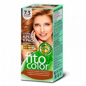 Стойкая крем-краска для волос Fitocolor 115 мл, тон 7.3 карамель