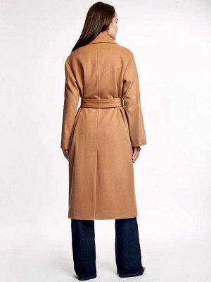 Шерстяное пальто с поясом, 50 размер