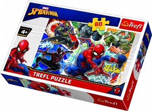 Trefl. Пазл 60 арт.17311 "Храбрый Человек-паук/Disney Marvel Spiderman"