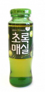 Напиток слива зелёная с добавлением сахара, Woongjin, ст/б, 180мл