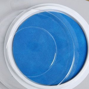 Штемпельная подушка "Голубой" 1х16х16 см (для отпечатков рук)