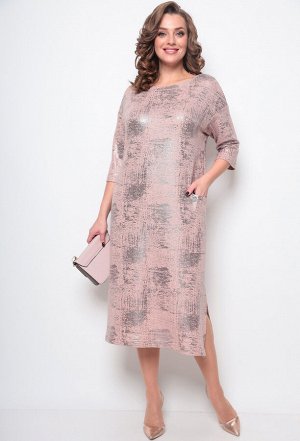 Платье Michel Chic 2074 розовое серебро