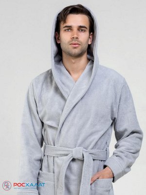 Мужской махровый халат с капюшоном МЗ-05 (53)