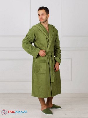Мужской махровый халат с капюшоном МЗ-05 (125)