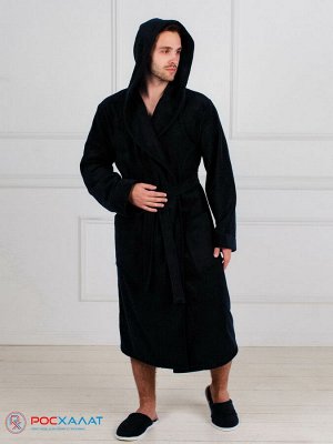 Мужской махровый халат с капюшоном МЗ-05 (100)