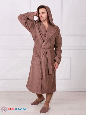Мужской махровый халат с капюшоном МЗ-05 (118)