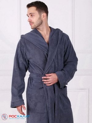 Мужской махровый халат с капюшоном МЗ-05 (84)