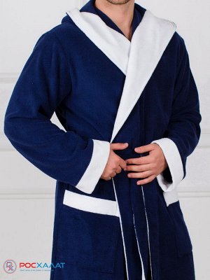 Мужской махровый халат с капюшоном МЗ-05-1 (88)