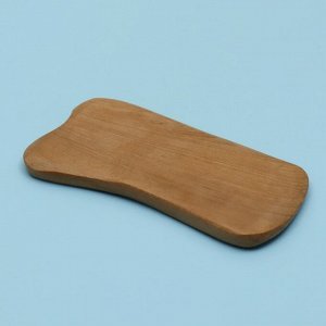 Массажёр Гуаша «Пластинка», 10,5 ? 6 см, деревянный