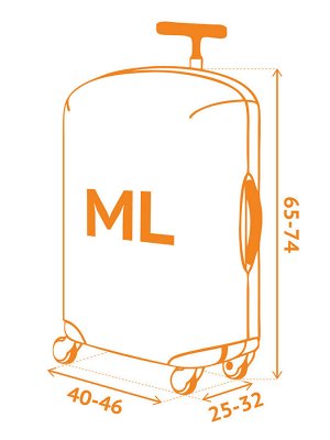 Routemark Чехол для чемодана Destinations M/L (SP240)