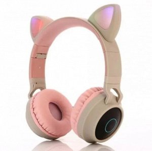 Беспроводные Bluetooth наушники с ушками BT028C Cat ear