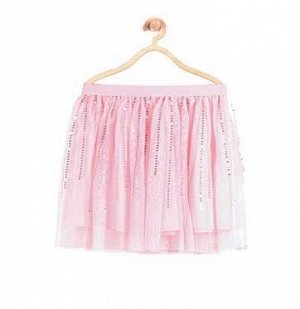 Юбка Цвет: Розовый, Тип ткани: Текстиль, Материал: 100% полиэстер