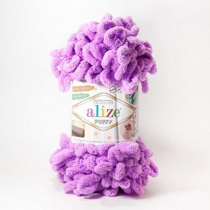 Пряжа Ализе Пуффи Alize Puffy цвет №378 орхидея