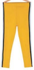 Леггинсы Цвет: Желтый, Тип ткани: Трикотаж, Материал: 94% хлопок, 6% эластан