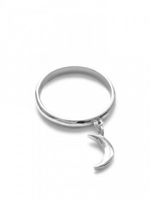 Серебряное кольцо «Воплощение» с подвеской  луна