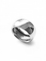 Серебряное широкое дутое кольцо  &quot;Bubble&quot;