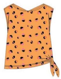 Майка Цвет: Оранжевый, Тип ткани: Трикотаж, Материал: 95% хлопок, 5% эластан