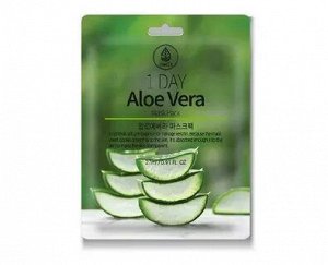 220613 "Med B" 1 Day Aloe Vera Mask Pack Тканевая маска с экстрактом Алоэ Вера 27мл  1/600