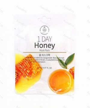 220620 "Med B" 1 Day Honey Mask Pack Тканевая маска с мёдом 27мл  1/600