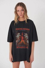Футболка антрацит Oversize