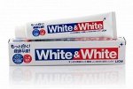 186403 &quot;Lion&quot; &quot;White &amp; white&quot; зубная паста с двойным отбеливающим эффектом 150 г. (в коробке) 1/80