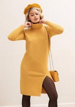 2356 Платье женское цвет горчица