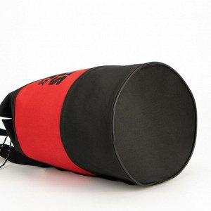 Рюкзак-торба, отдел на шнуре, цвет красно/чёрный