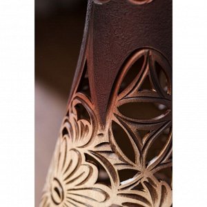 Ваза керамическая "Грация", напольная, сквозная резка, 70 см