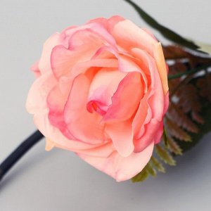 Декор тинги "Роза с папоротником" 150 см, микс