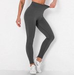 Женские спортивные леггинсы, цвет серый