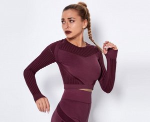 Женская спортивная кофта, цвет бордо