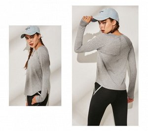 Женская спортивная кофта, цвет серый