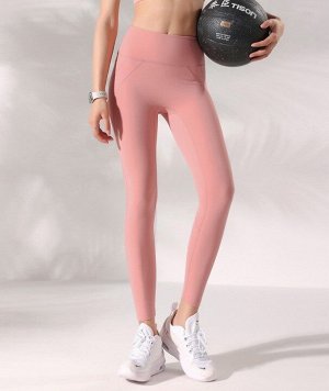 Женские спортивные леггинсы, цвет розовый