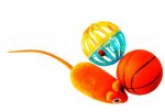 Набор игрушек для кошек 2 мячика и Мышь