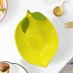 Салатник "Лимон" / 16 x 12,5 x 5 см