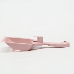 Совок "Феликс" для кошачьего туалета, 22,5 x 9,5 x 4 см, розовый