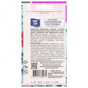 СИМА-ЛЕНД Семена цветов Цинерария &quot;Серебряная паутинка&quot;, 0,1 г