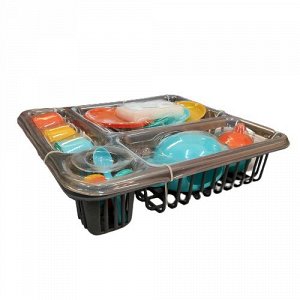 Игрушечный набор посуды в сушилке/Детская пластиковая посудка