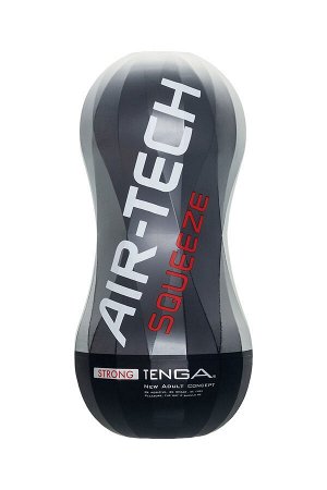 Нереалистичный мастурбатор TENGA Air-Tech Squeeze Strong, TPE, белый, 17 см