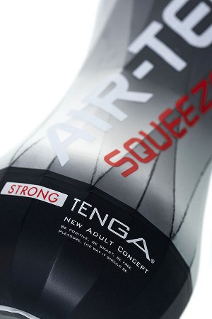 Нереалистичный мастурбатор TENGA Air-Tech Squeeze Strong, TPE, белый, 17 см