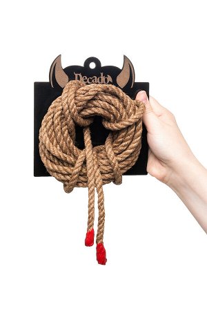 Веревка профи-джут “Shibari" Pecado BDSM, 8мм, длина 5м