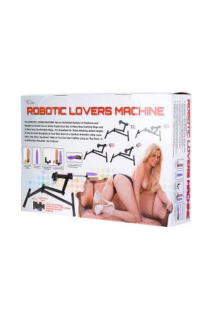 Секс-машина Diva Robotic, с двумя насадками, металл, черная, 120 см