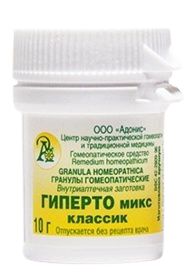 Гранулы гомеопатические "Гиперто-микс / классик"