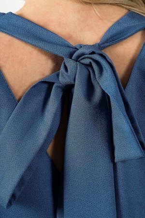 Блузка тёмно-голубой с блеском