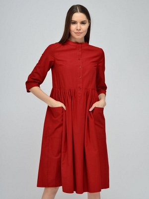 Платье. Цвет: красный