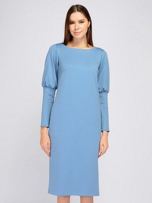 Платье серо-голубой